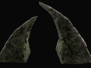 3d junhle rock asset low-poly Modelo 3D