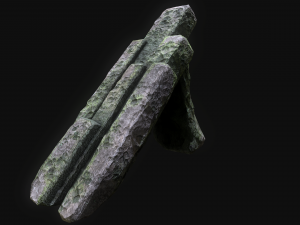 3d junhle rock asset low-poly Modelo 3D