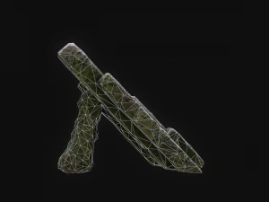 Risorsa rock junhle 3d a basso numero di poligoni Modello 3D