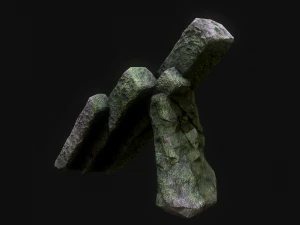 Risorsa rock junhle 3d a basso numero di poligoni Modello 3D