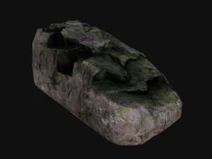 Risorsa rock junhle 3d a basso numero di poligoni Modello 3D
