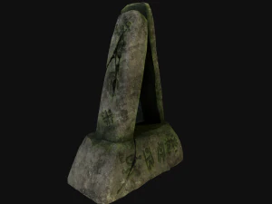 Risorsa rock junhle 3d a basso numero di poligoni Modello 3D