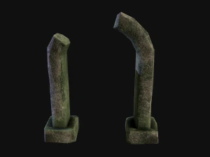 Risorsa rock junhle 3d a basso numero di poligoni Modello 3D