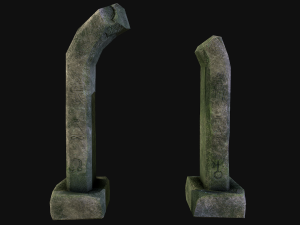 3d junhle rock asset low-poly Modelo 3D