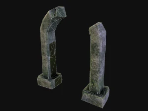 Risorsa rock junhle 3d a basso numero di poligoni Modello 3D