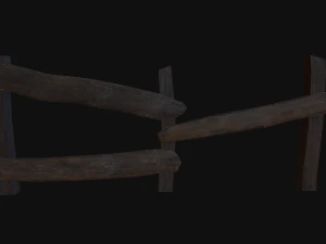 10 3d wooden planks low-poly 3D Model