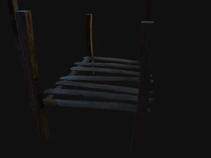 10 3d wooden planks low-poly 3D Model