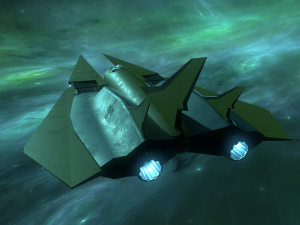 3d ukrainian spaceship low-poly Model 3D