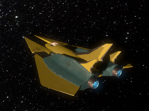 3d ukrainian spaceship low-poly Model 3D