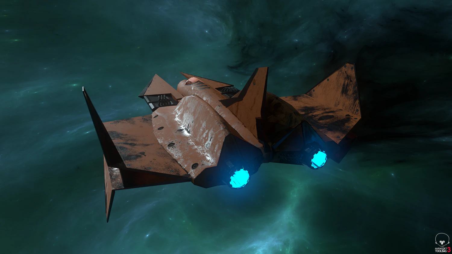 3d orange spaceship low-poly 3D Model .c4d .max .obj .3ds .fbx .stl .blend 