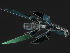 3d starhip fbx low-poly 3D Model
