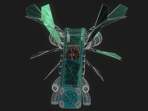 3d starhip fbx low-poly 3D Model