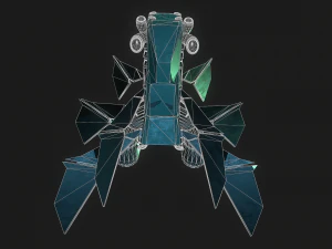 3d starhip fbx low-poly 3D Model