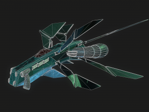 3d starhip fbx low-poly 3D मॉडल