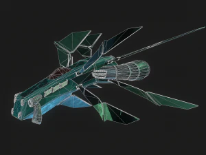 3d starhip fbx low-poly 3D Model
