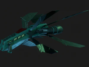 3d starhip fbx low-poly 3D Model
