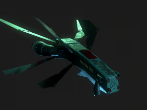 3d starhip fbx low-poly 3D Model