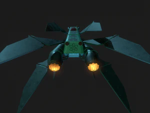 3d starhip fbx low-poly 3D Model