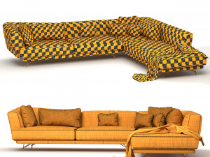 lennox sofa by ditre italia design Model 3D