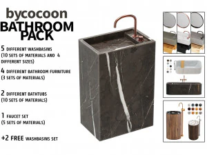 Bycocoon 浴室套装 3D 模型