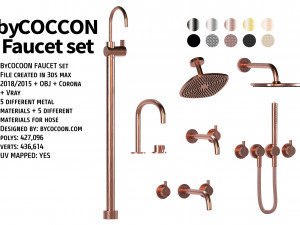 Bycocoon bathroom pack 3D Модель