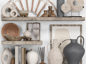 Decorative Set Rustic style 3D 모델