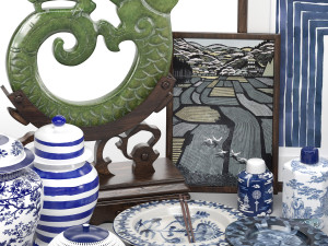 Decorative Set Chinese style 3D Model
