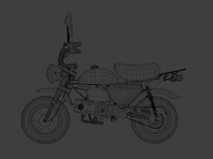 honda monkey z50 2009 3D Model