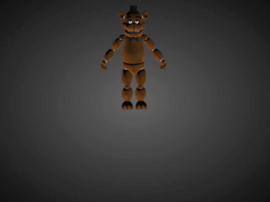 freddy fnaf 3D Model .c4d .max .obj .3ds .fbx .stl .blend 
