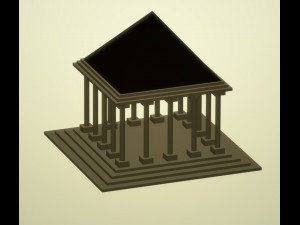 ancient greek temple 3Dプリントモデル