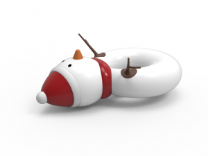 pool float ringsnow man Modelo 3D