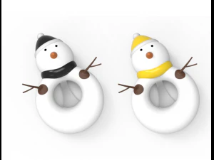 piscina flutuador an&eacute;ishomem de neve Modelo 3D