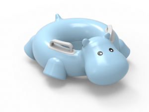 pool float ringhippo 3D मॉडल