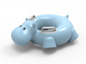 pool float ringhippo 3D मॉडल