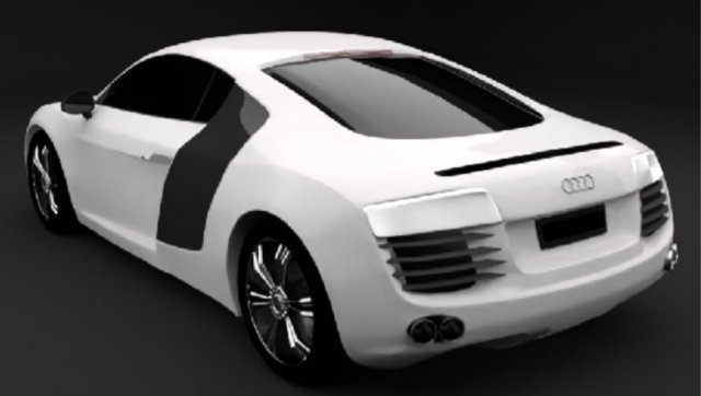 audi-r8 3D Model .c4d .max .obj .3ds .fbx .stl .blend 