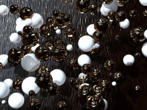 background gold sphere Model 3D