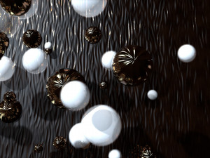 background gold sphere Model 3D