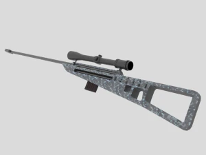 sniper rifle 3d 3D Model