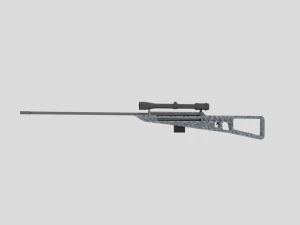 sniper rifle 3d 3D Model
