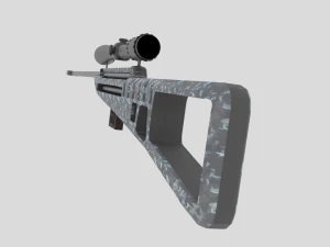 sniper rifle 3d 3D Model