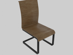 chair with a single leg 3D Модель