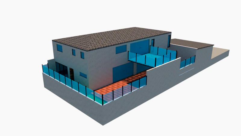 home dulpex house 3D Model .c4d .max .obj .3ds .fbx .stl .blend 