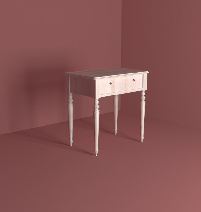 clasik desk Modelo 3D .c4d .max .obj .3ds .fbx .stl .blend 