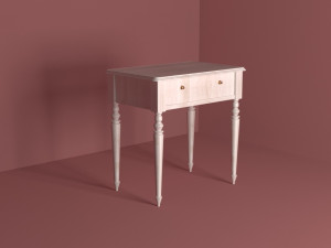 clasik desk Model 3D