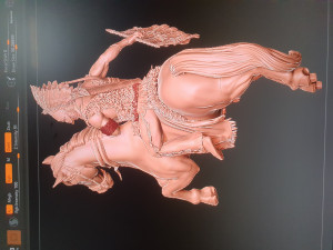 indian native american on horse Model Cetak 3D