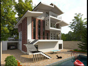 вілла 3D Модель