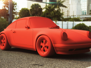 porsche cayenne 911 379 horsepower low-poly Modèle 3D