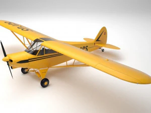 Piper pa-18 supercub Modelo 3D
