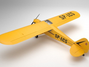 piper pa-18 supercub 3D 模型