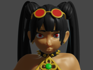 red girl 3D Model
